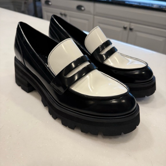 Marc Fisher Black and White Loafers - Picture 2 of 8